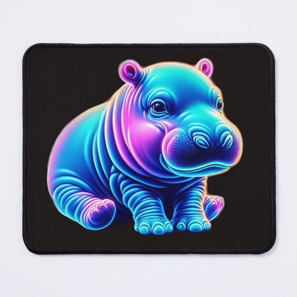 Item preview, Neon Baby Hippo designed and sold by SpunkySpaniel.