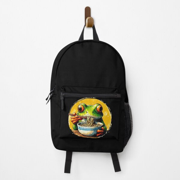 Item preview, Funny Frog Eating Ramen Watercolor designed and sold by TomFrontierArt.