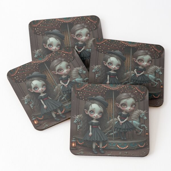 Item preview, Creepy Carousel: The Eerie Sisters designed and sold by AmuraLumina.