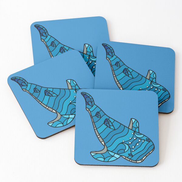 Item preview, Stained Glass Whale Shark designed and sold by Chiaroscuro-Art.