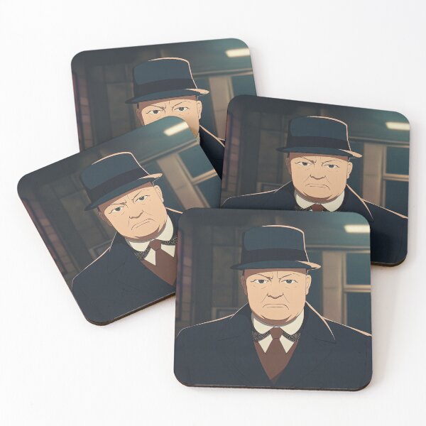 Item preview, Winston Churchill | Anime style designed and sold by ComicsFactory.
