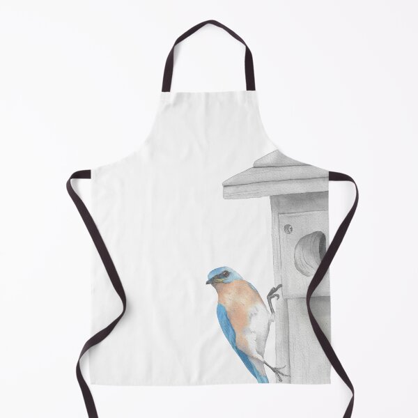 Item preview, Eastern Bluebird watercolor portrait 2 designed and sold by L'Atelier Oranjade.