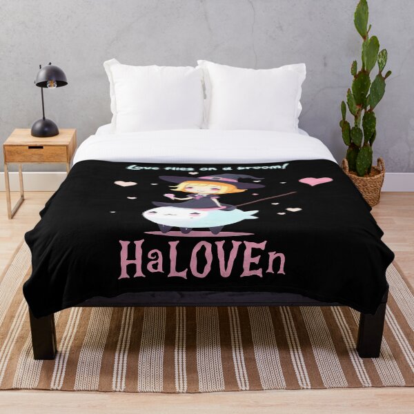 Item preview, Cute Witch on Broom - HaLOVEen Love Flies on a Broom Design designed and sold by Prime-Studio.
