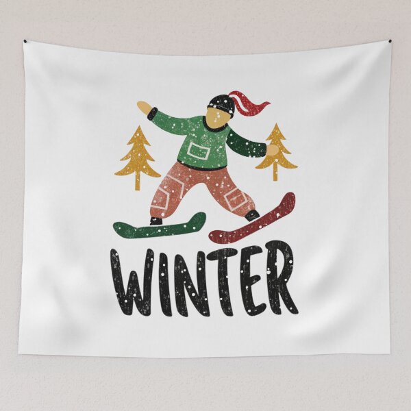 Item preview, Winter Idaho Ski Adventure - Schweitzer Mountain Skiing & Snowboarding Design designed and sold by Colorful-Garden.