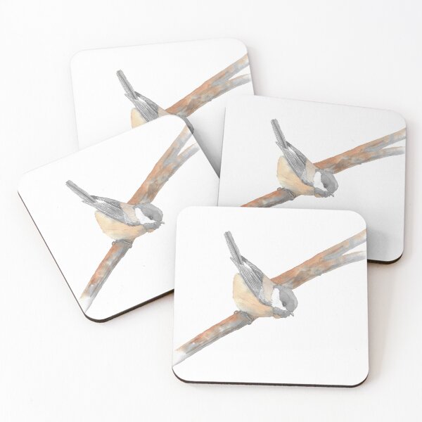 Item preview, black-capped chickadee watercolor 2 designed and sold by L'Atelier Oranjade.
