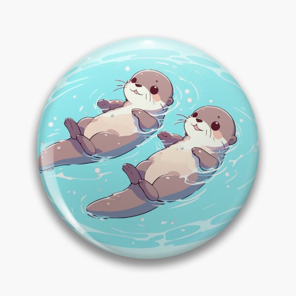 Item preview, Significant Otters Kawaii Otters Bath  designed and sold by TomFrontierArt.