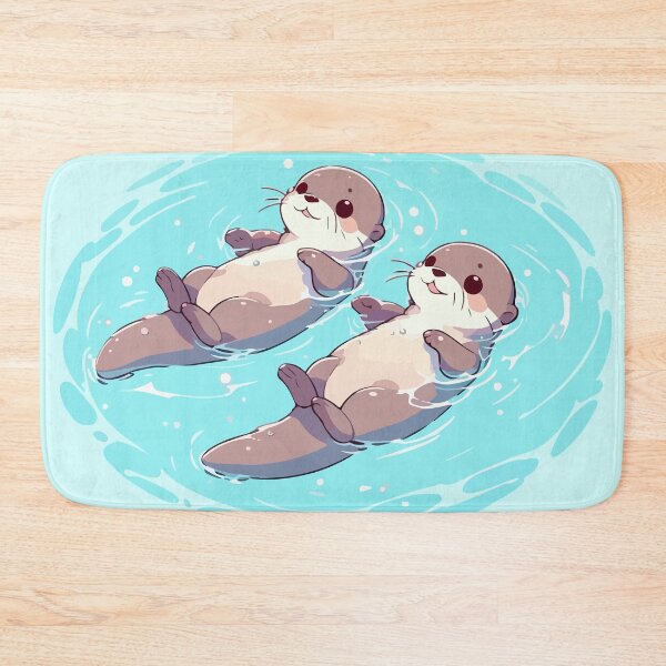Item preview, Significant Otters Kawaii Otters Bath  designed and sold by TomFrontierArt.