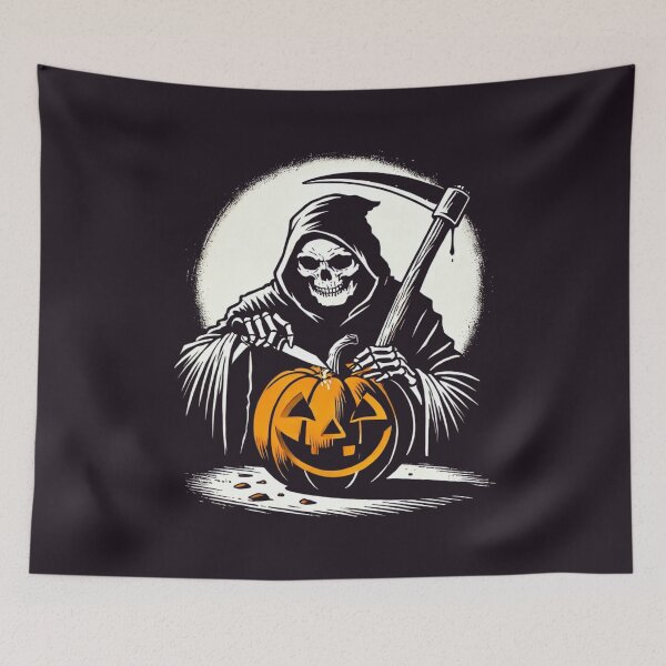 Item preview, Pumpkin Carving Witch designed and sold by Blink Art Studio.