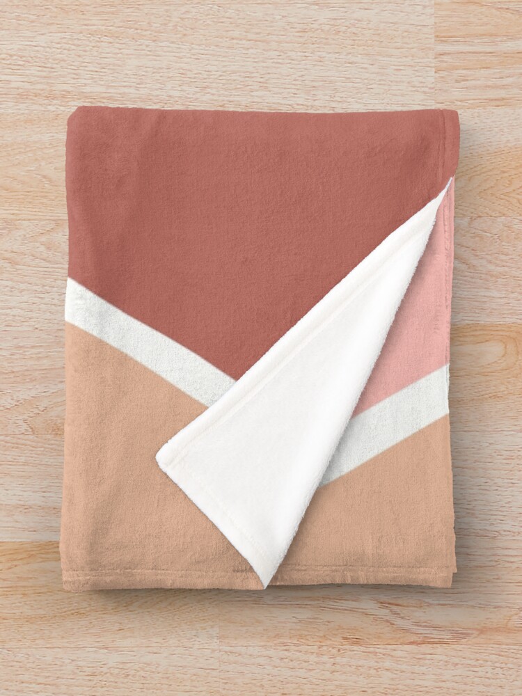 Thumbnail 3 of 6, Throw Blanket, Geometric Triangles designed and sold by DesignByRoseCo.
