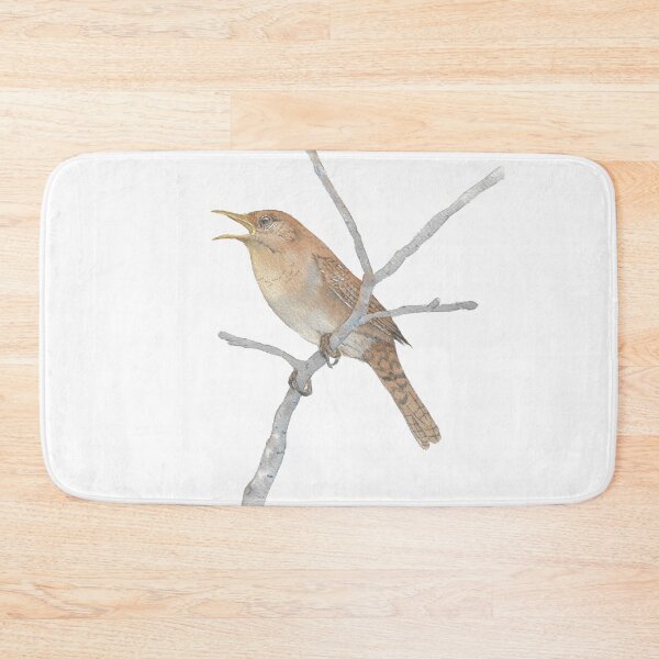 Item preview, northern house wren (Troglodytes aedon) watercolor 2 designed and sold by L'Atelier Oranjade.