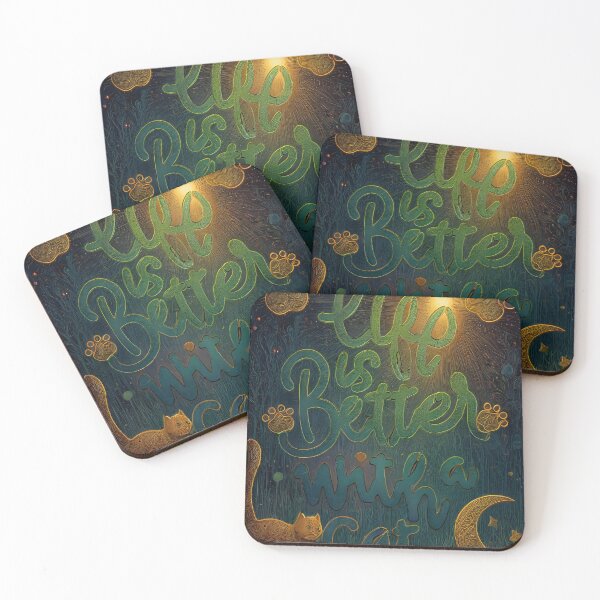 Item preview, Better with cats designed and sold by Amanda8409.
