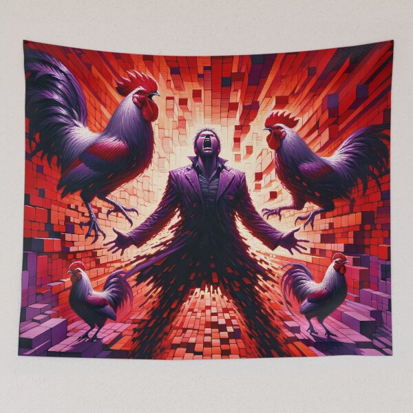 Item preview, Surreal Rooster Rapture designed and sold by FNORD-10111.