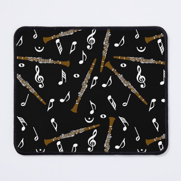 Item preview, Clarinet Music Note Pattern designed and sold by BartholGraphics.