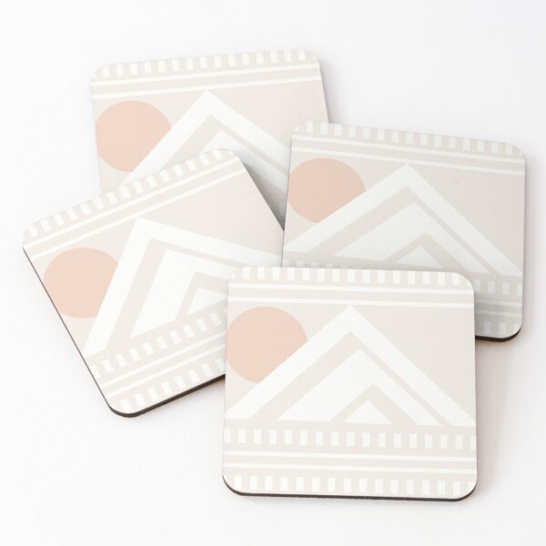 Item preview, Neutral Minimalist Abstract Mountain designed and sold by DesignByRoseCo.