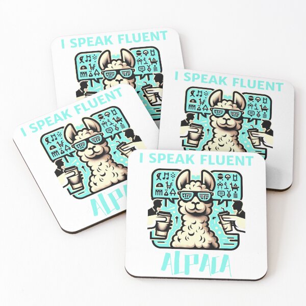 Item preview, I Speak Fluent Alpaca designed and sold by Subtle Awe.