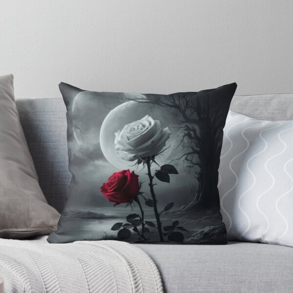 Artikelvorschau, Gothische Rosen mit Vollmond, Halloween Rosen, Halloween -Kürbis, Halloween -Fantasie entworfen und verkauft von Expressions-Sel.