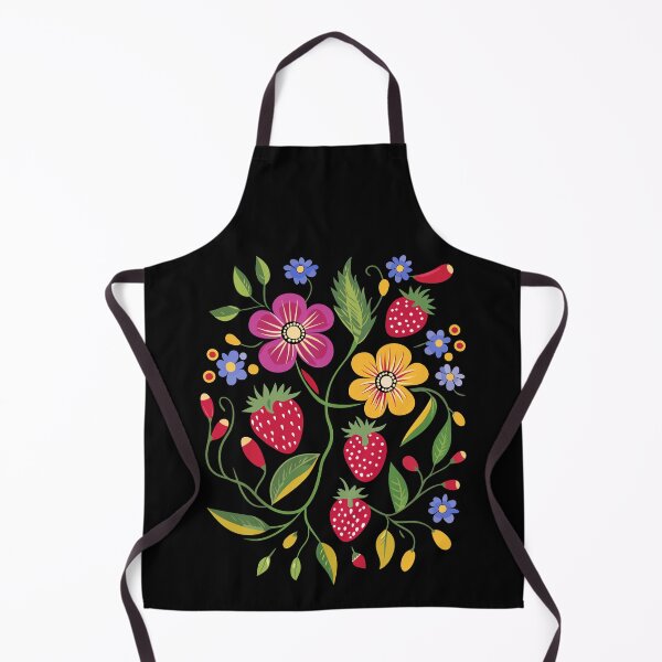 Item preview, Ojibwe Floral With Flowers And Strawberries designed and sold by YalenArt.