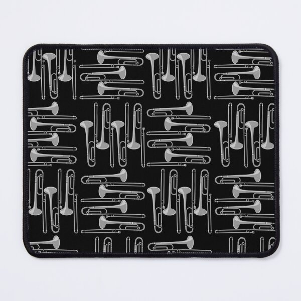 Item preview, Trombone Crosshatch Pattern designed and sold by BartholGraphics.