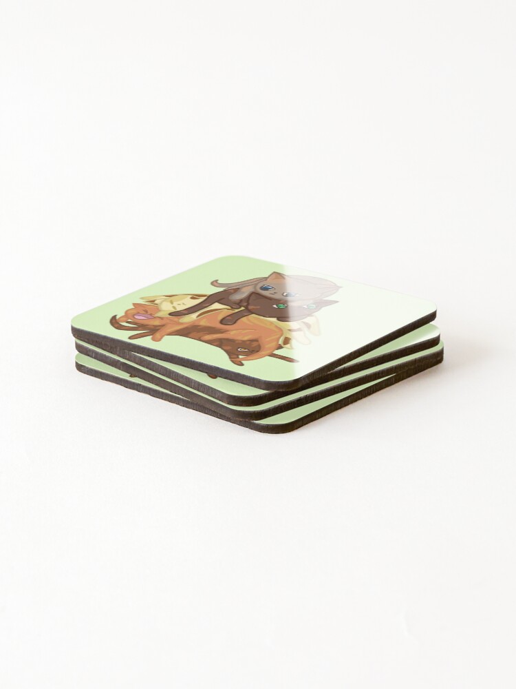 Thumbnail 4 of 5, Coasters (Set of 4), Cat Stack designed and sold by KitKattyDesigns.