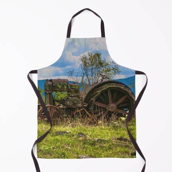 Item preview, Antique tractor with a beautiful rusty patina set in a country field designed and sold by ExposuretoArt.