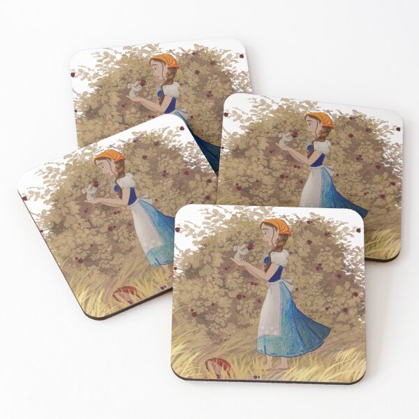 Item preview, A Moment with Nature: Girl and Mouse in Blackberry Bush designed and sold by the little fennec.