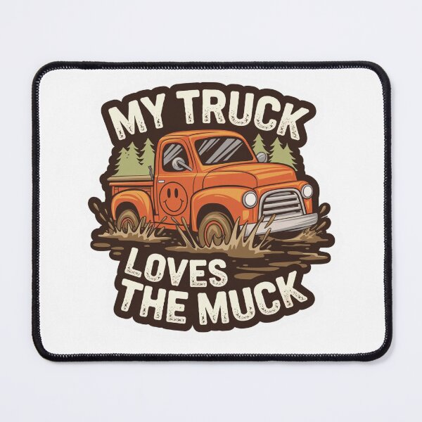Item preview, Funny retro vintage kawai truck loves the muck  designed and sold by Jaroslaw-S.
