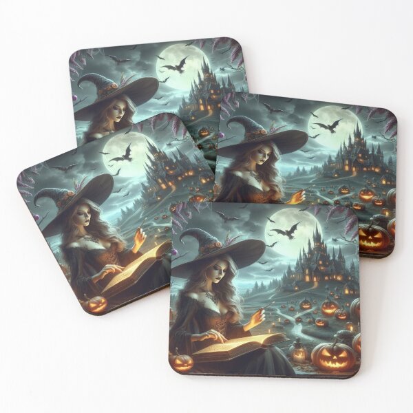Item preview, halloween witch with a magic book,halloween witch,halloween pumpkin ,halloween fantasy designed and sold by Expressions-Sel.