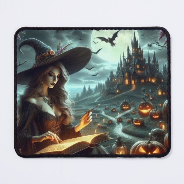 Item preview, halloween witch with a magic book,halloween witch,halloween pumpkin ,halloween fantasy designed and sold by Expressions-Sel.