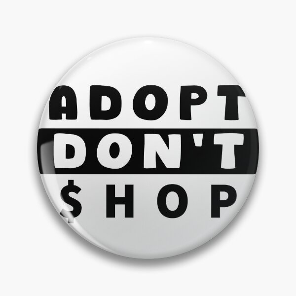 Artikelvorschau, Adopt Don't Shop - Schwarzer Banner entworfen und verkauft von SimplyConnor.