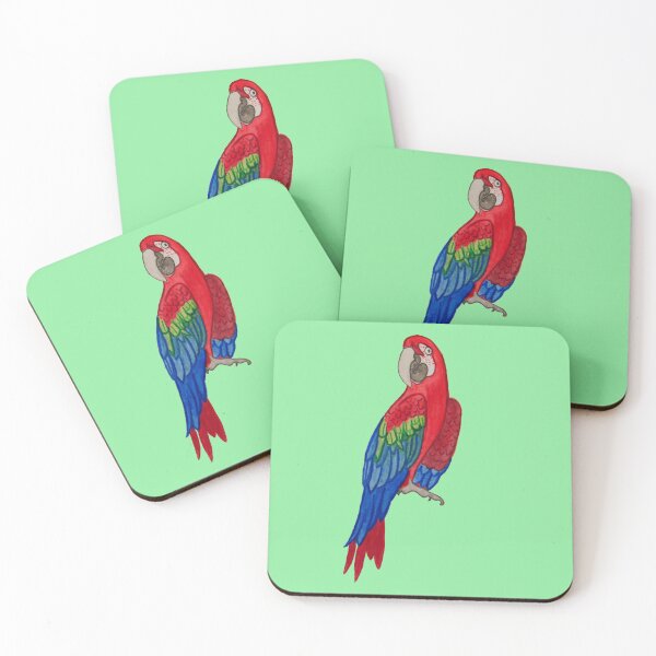 Item preview, Colorful Macaw Parrot - Vibrant Tropical Bird Illustration designed and sold by the little fennec.