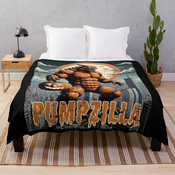 Item preview, Halloween Pumpkin Pumpzilla Funny Retro Vintage Monster designed and sold by ZNOVANNA.