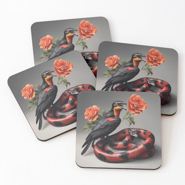 Item preview, Metamorphosis Crow - snake, snake- crow with roses  designed and sold by Atarac.