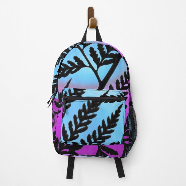 Item preview, Vibrant Fern Silhouette – Magenta and Blue Nature Art designed and sold by Fredster1966.
