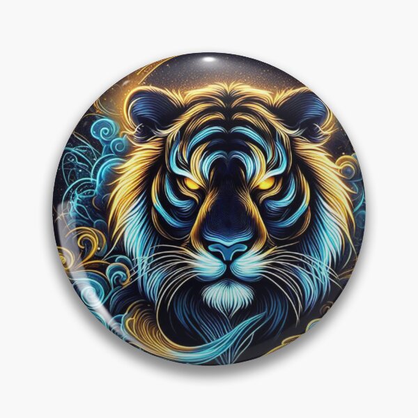 Item preview, Tiger Head Face Abstract Neon  designed and sold by Yas_oma.