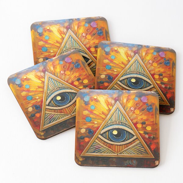 Item preview, Illuminati Painting designed and sold by ArtFactoryAI.