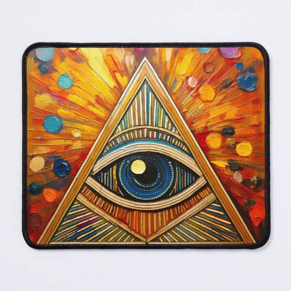 Item preview, Illuminati Painting designed and sold by ArtFactoryAI.