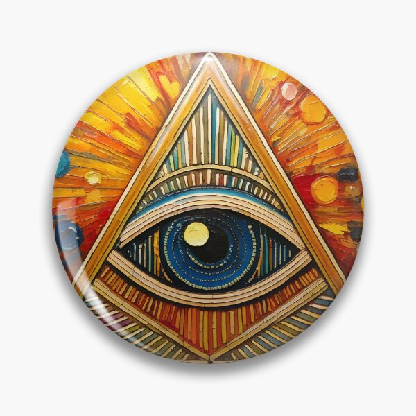 Item preview, Illuminati Painting designed and sold by ArtFactoryAI.