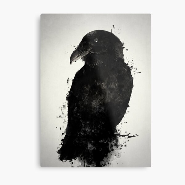 The Raven Metal Print