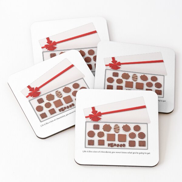 Item preview, Life is like a box of chocolates - Forrest Gump  Quote designed and sold by the little fennec.