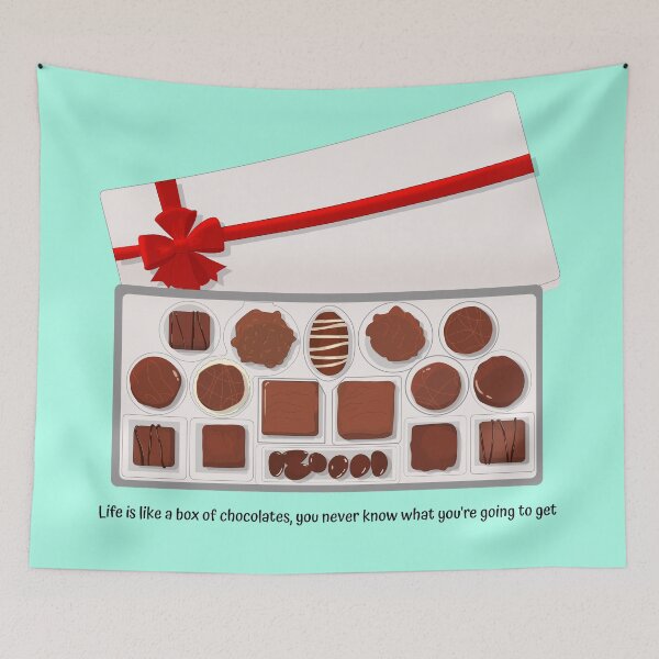 Item preview, Life is like a box of chocolates - Forrest Gump  Quote designed and sold by the little fennec.