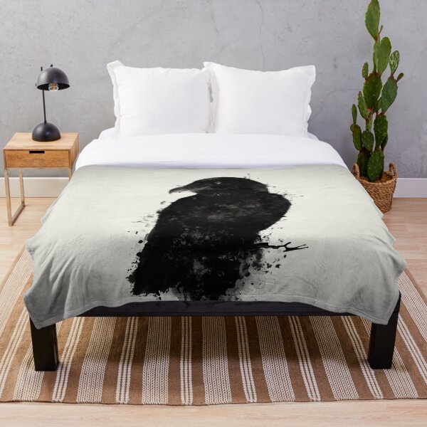 The Raven Throw Blanket