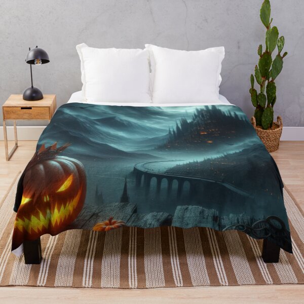 Item preview, halloween King Pumpkin with a dark landscape,halloween landscape, ,halloween pumpkin ,halloween fantasy designed and sold by Expressions-Sel.