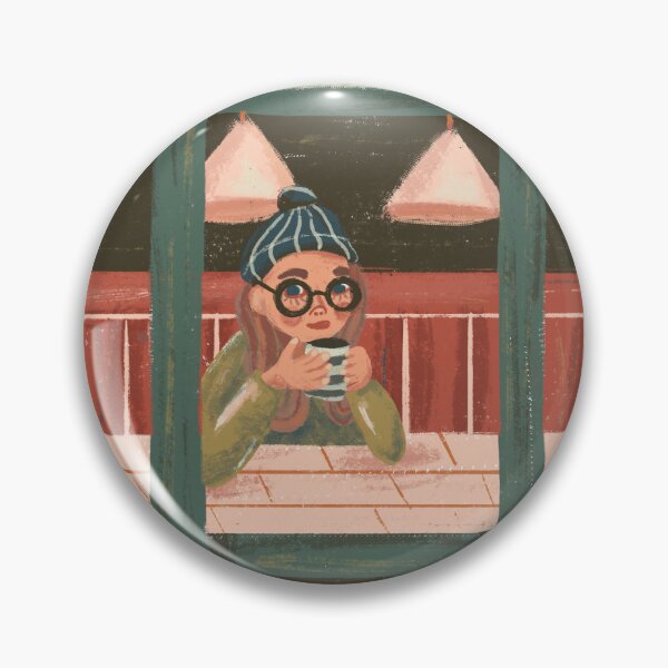Item preview, Girl in a café designed and sold by eliillustrate.