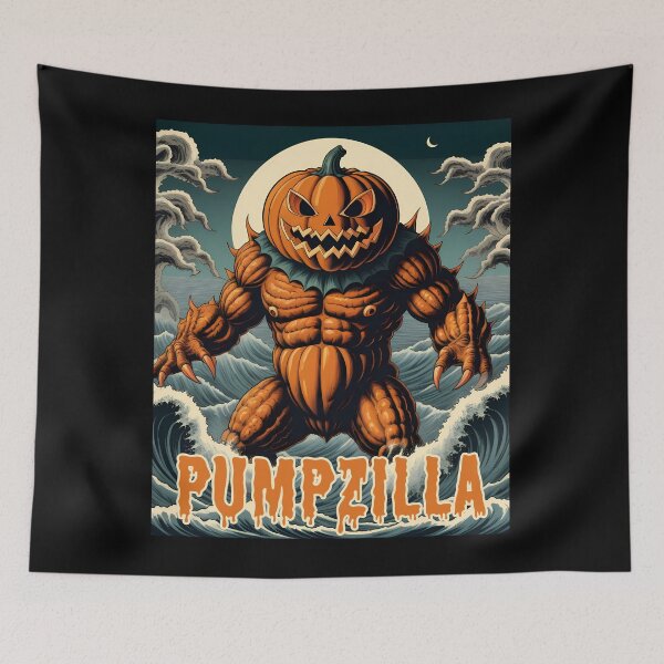 Item preview, Pumpzilla Funny Halloween Kids Boys Girls Pumpkin Design designed and sold by ZNOVANNA.