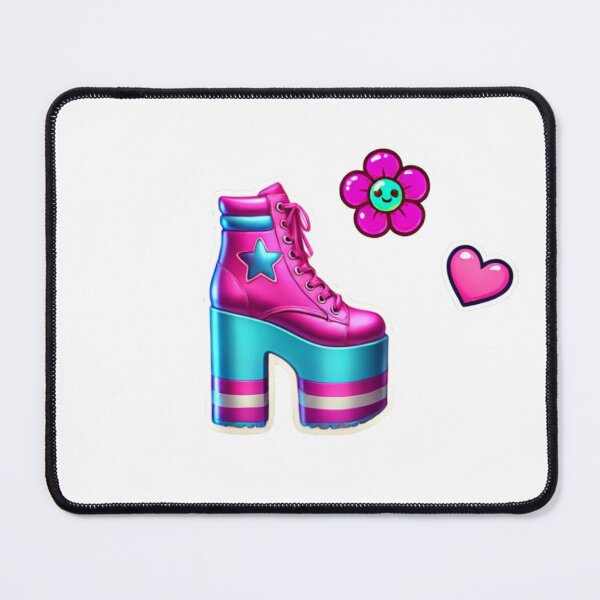 Item preview, GIRLY POP PINK PLATFORM COLORFUL BOOTS GIRLY AESTHETIC STICKERS #8 designed and sold by Arts4U.