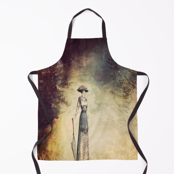 Item preview, VINTAGE FASHION LADY IN ABSTRACT FOREST designed and sold by Pia Schneider.