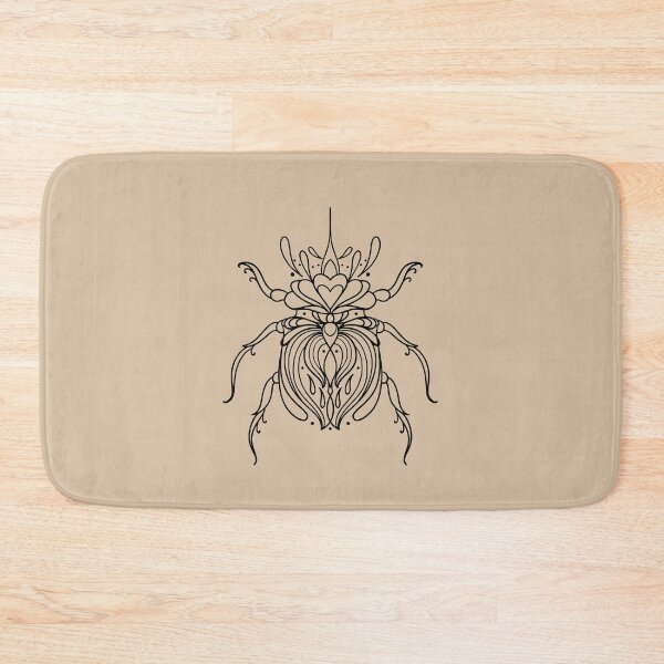Item preview, Beautiful Horn Beetle Fine Line Stencil - Folk Art Inspired Symmetrical Design   designed and sold by susyrdesign.