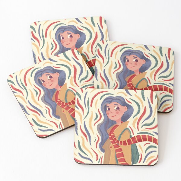 Item preview, Girl in a scarf designed and sold by eliillustrate.
