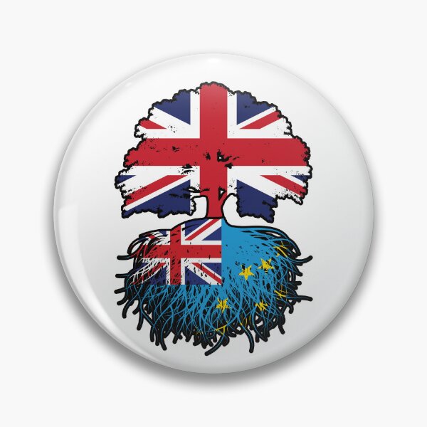 Item preview, Tuvalu Tuvaluan British UK Tree Roots Flag designed and sold by FlagX.