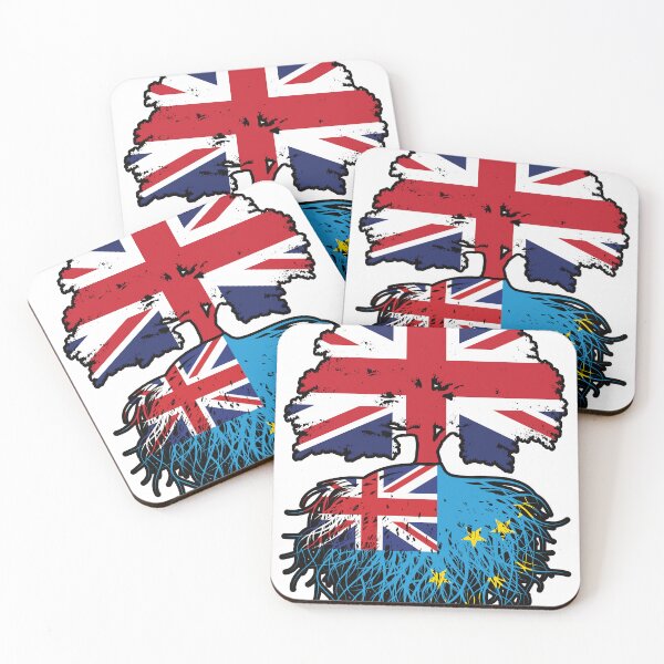 Item preview, Tuvalu Tuvaluan British UK Tree Roots Flag designed and sold by FlagX.